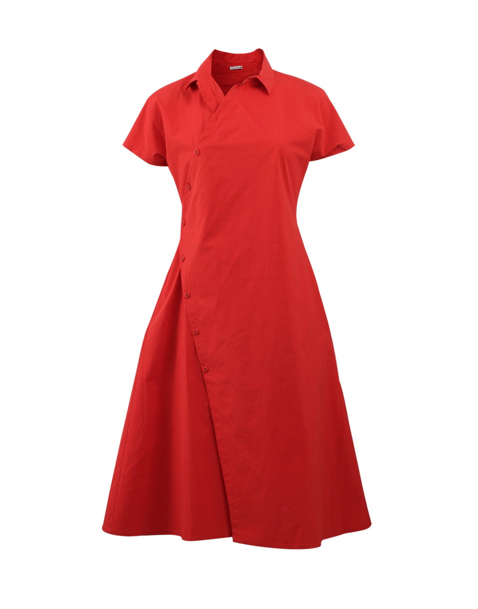 TOMAS MAIER-Asymmetrical Cotton Dress-