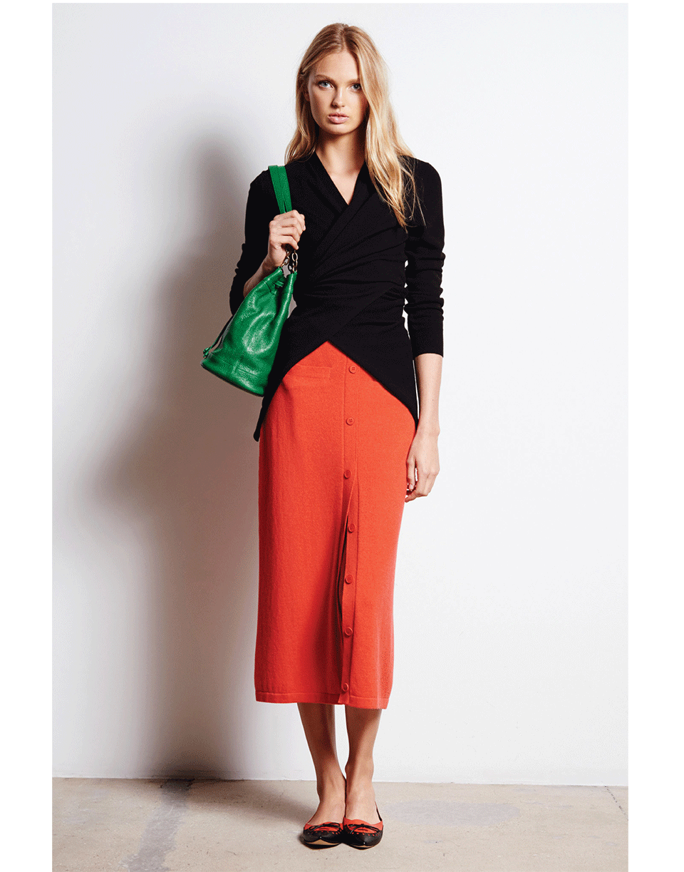 TOMAS MAIER-Knit Wrap Cardigan-