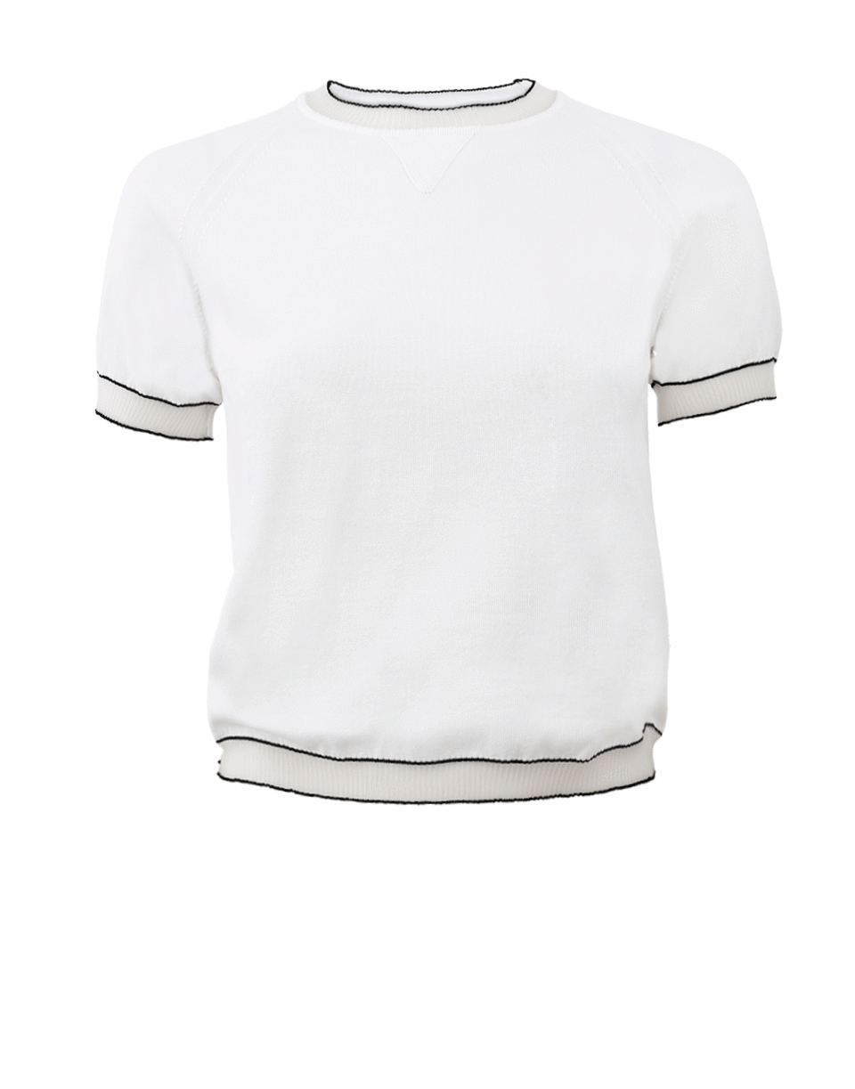 TOMAS MAIER-Sheer Trim Pullover-