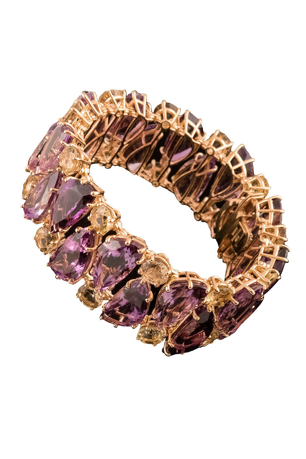 TONY DUQUETTE-Amethyst Citrine Bracelet-YELLOW GOLD