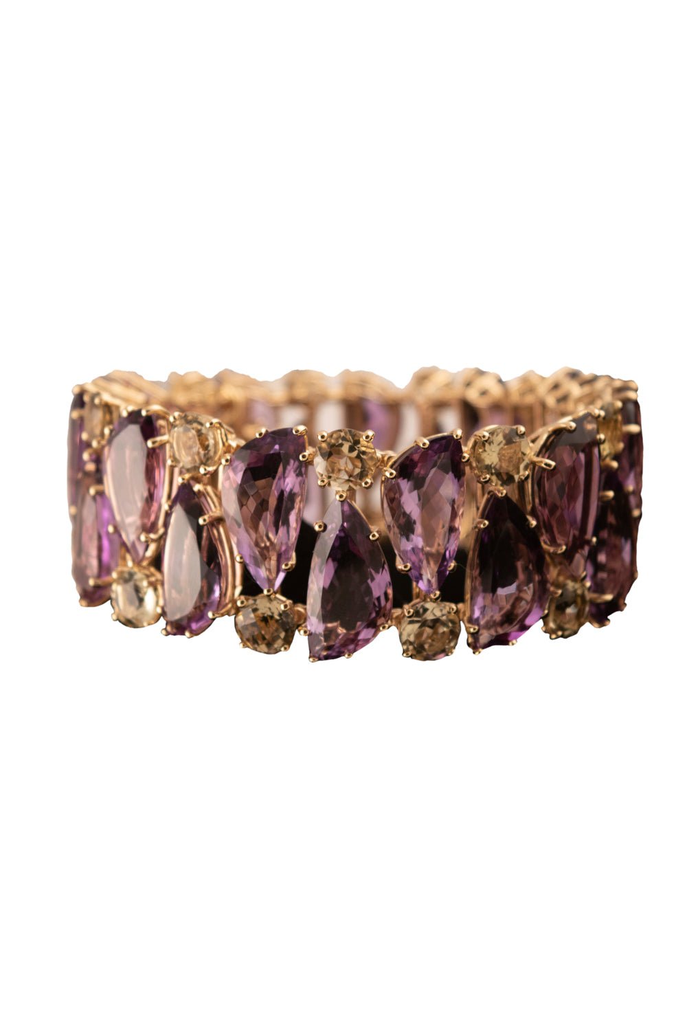 TONY DUQUETTE-Amethyst Citrine Bracelet-YELLOW GOLD