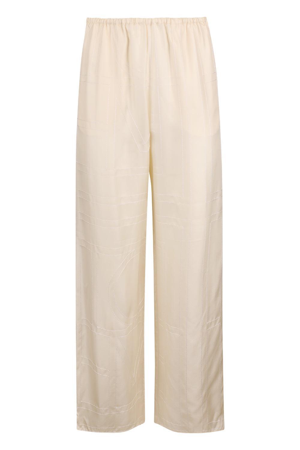 Monogram PJ Bottoms-CREAM-34-CLOTHINGPANTCROPPED-TOTEME