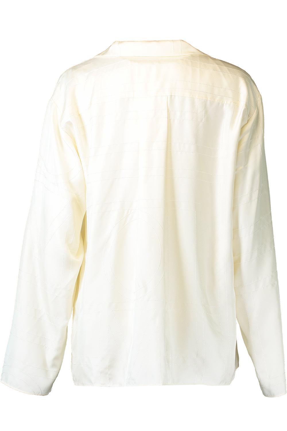 Long Sleeve Monogram PJ Top-CREAM-34-CLOTHINGTOPBLOUSE-TOTEME