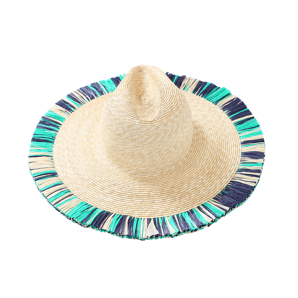 TRACY WATTS-Positano Large Fedora-GREEN