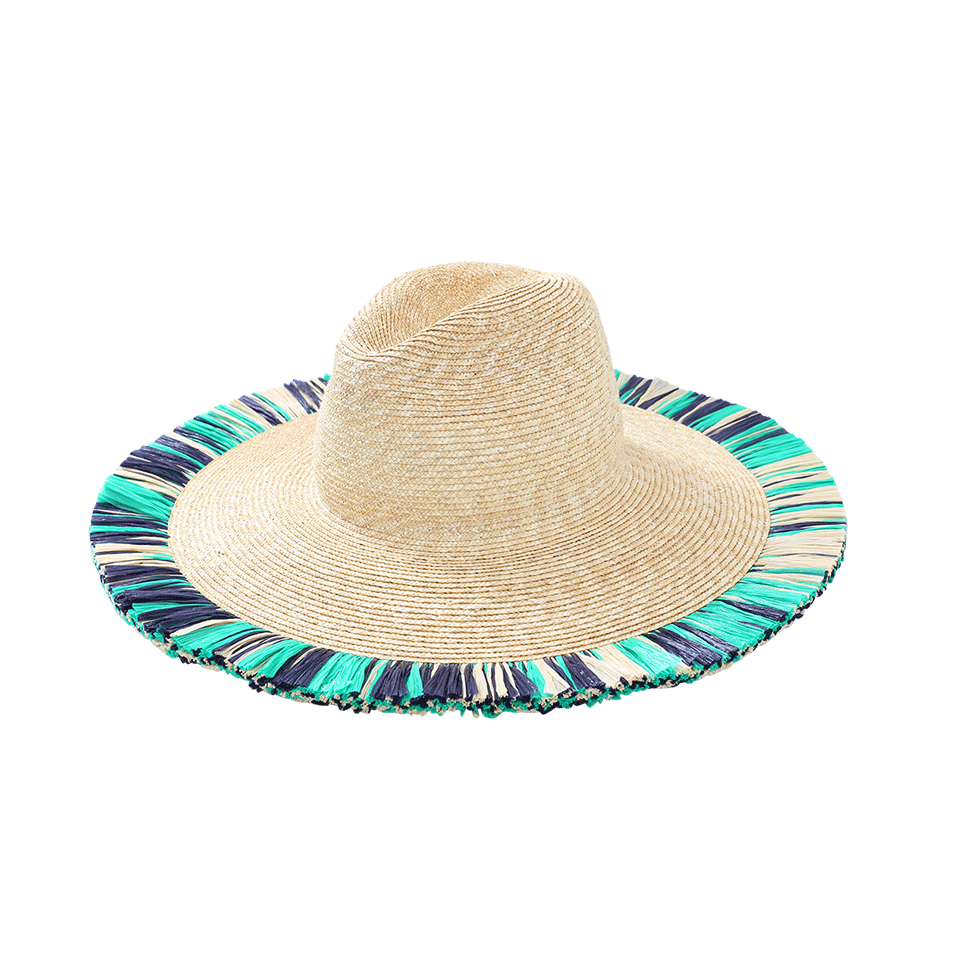 TRACY WATTS-Positano Large Fedora-GREEN