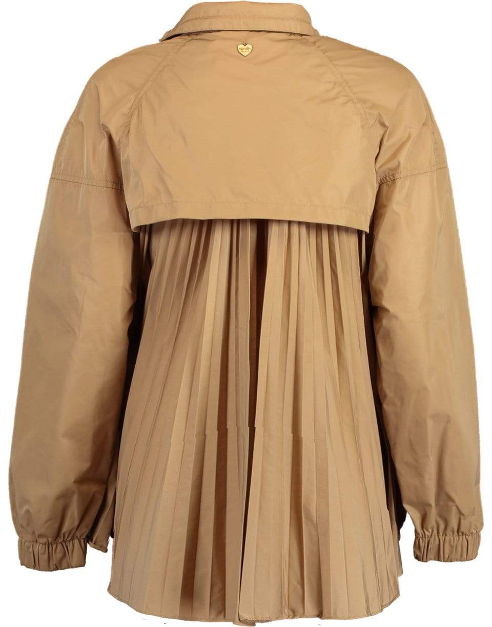 TWIN-SET-Short Pleated Back Parka-