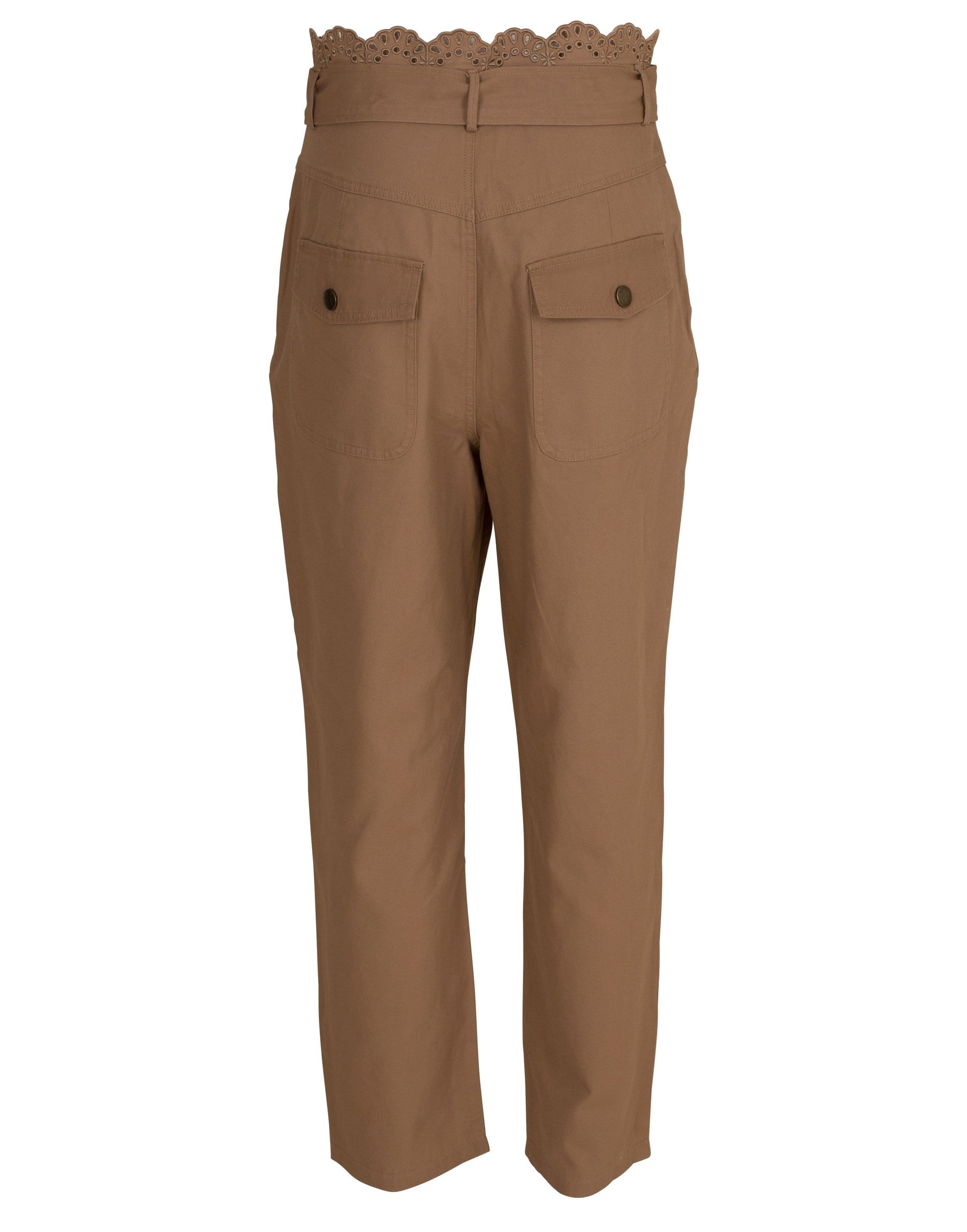 TWIN-SET-Macrame Trim Pant-