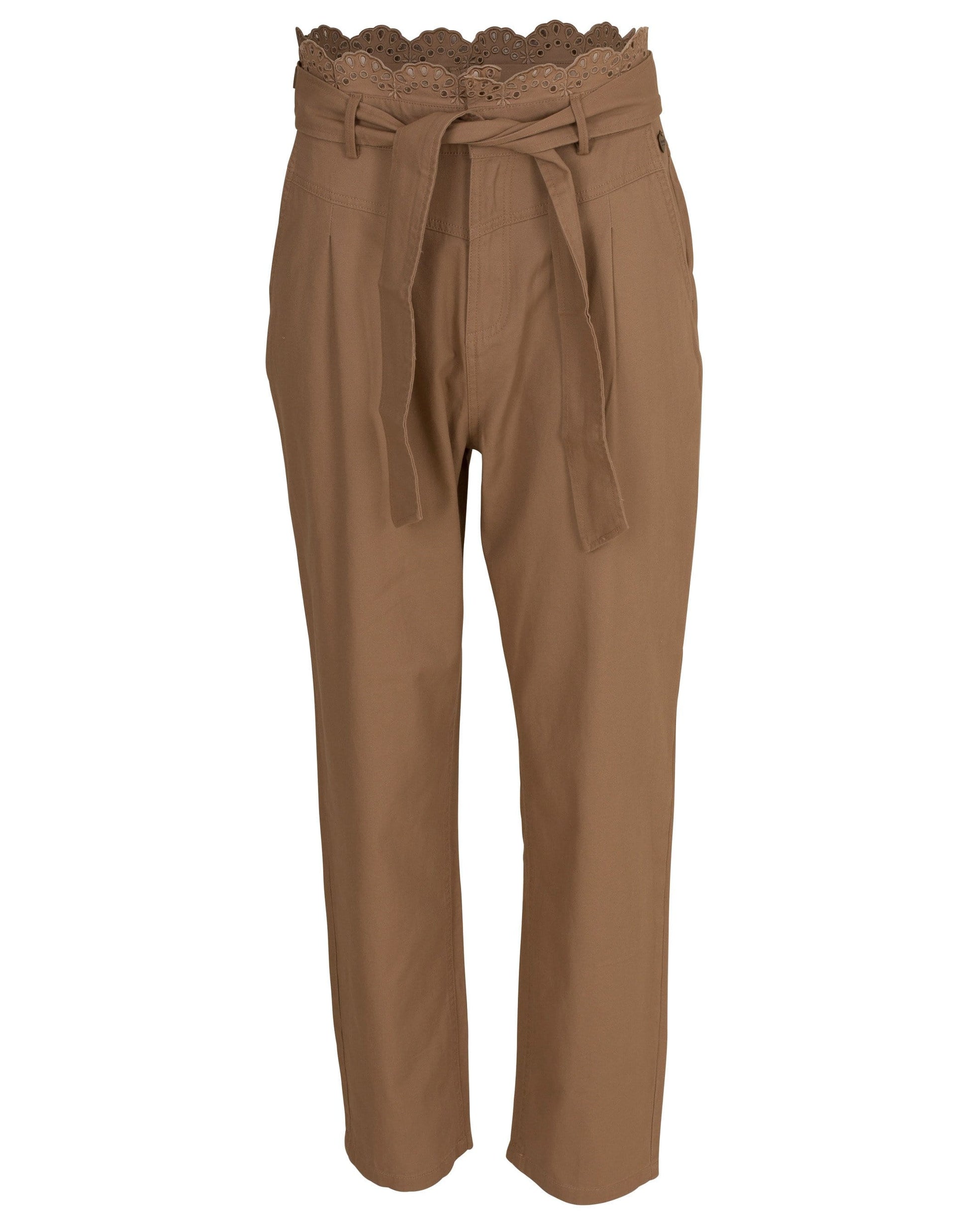 TWIN-SET-Macrame Trim Pant-