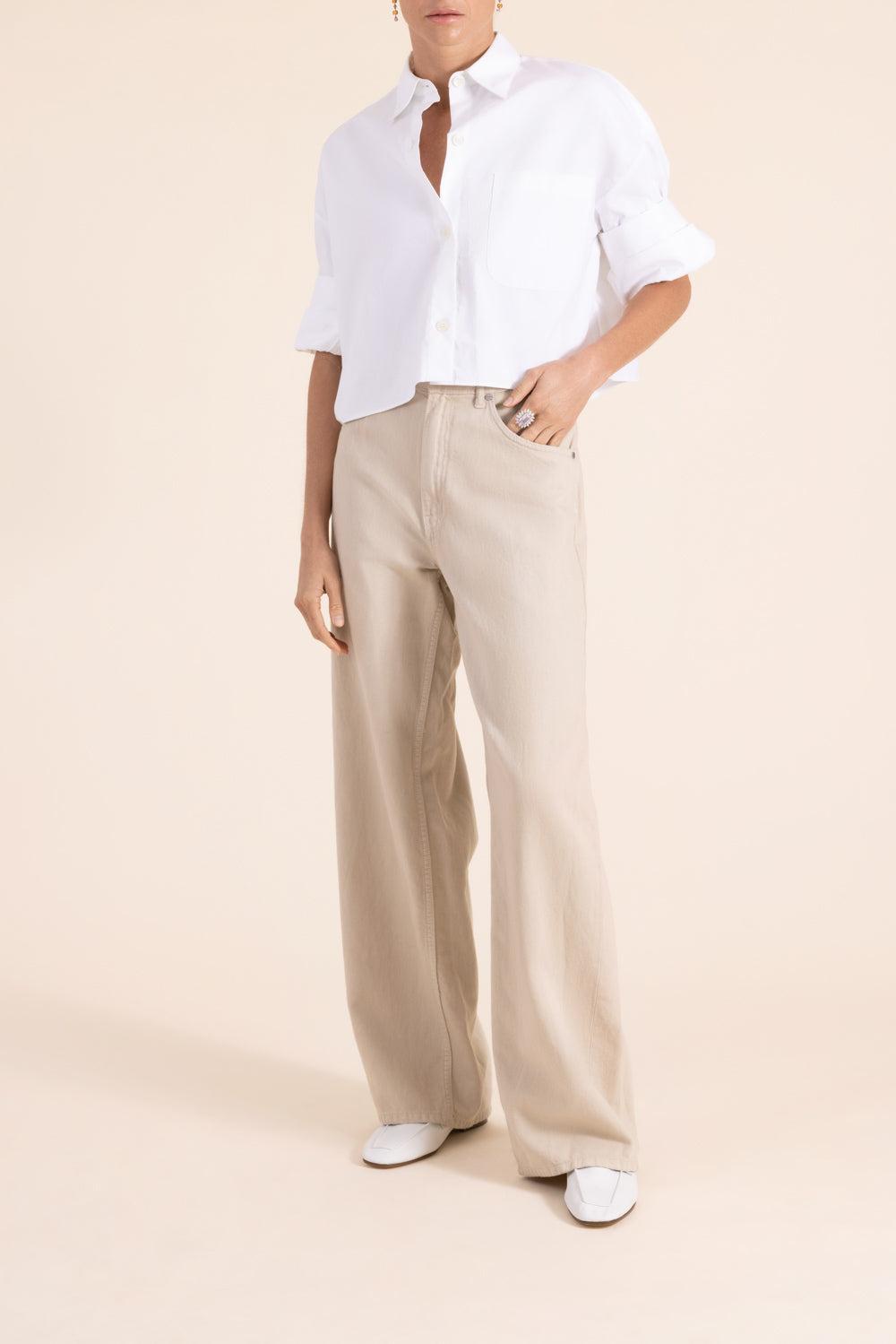 Song Sung Blue Pant-CREAM-26-CLOTHINGPANTCASUAL-TWP