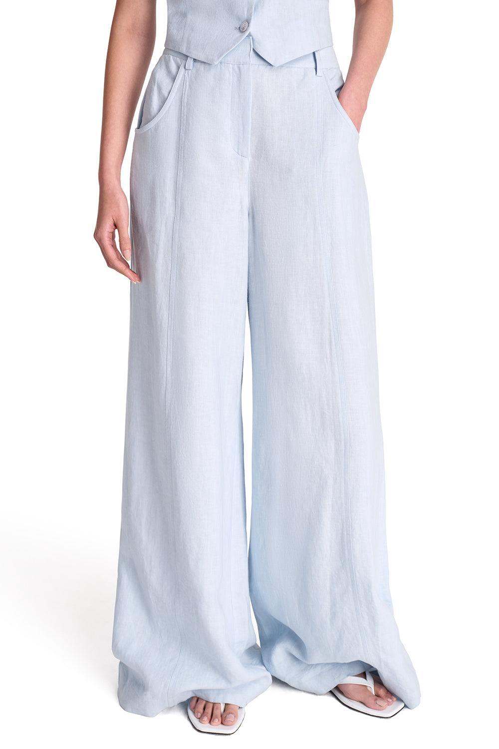 Dee's Washed Linen Trouser-ICE MELT-2-CLOTHINGPANTWIDE LEG-TWP
