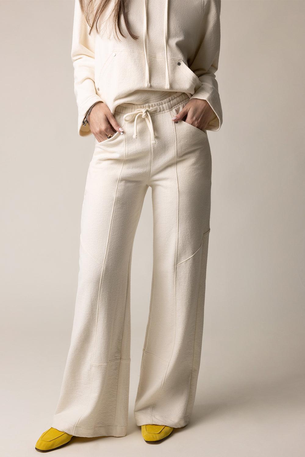 Saturday Night Pant-IVORY-XS-CLOTHINGPANTWIDE LEG-TWP
