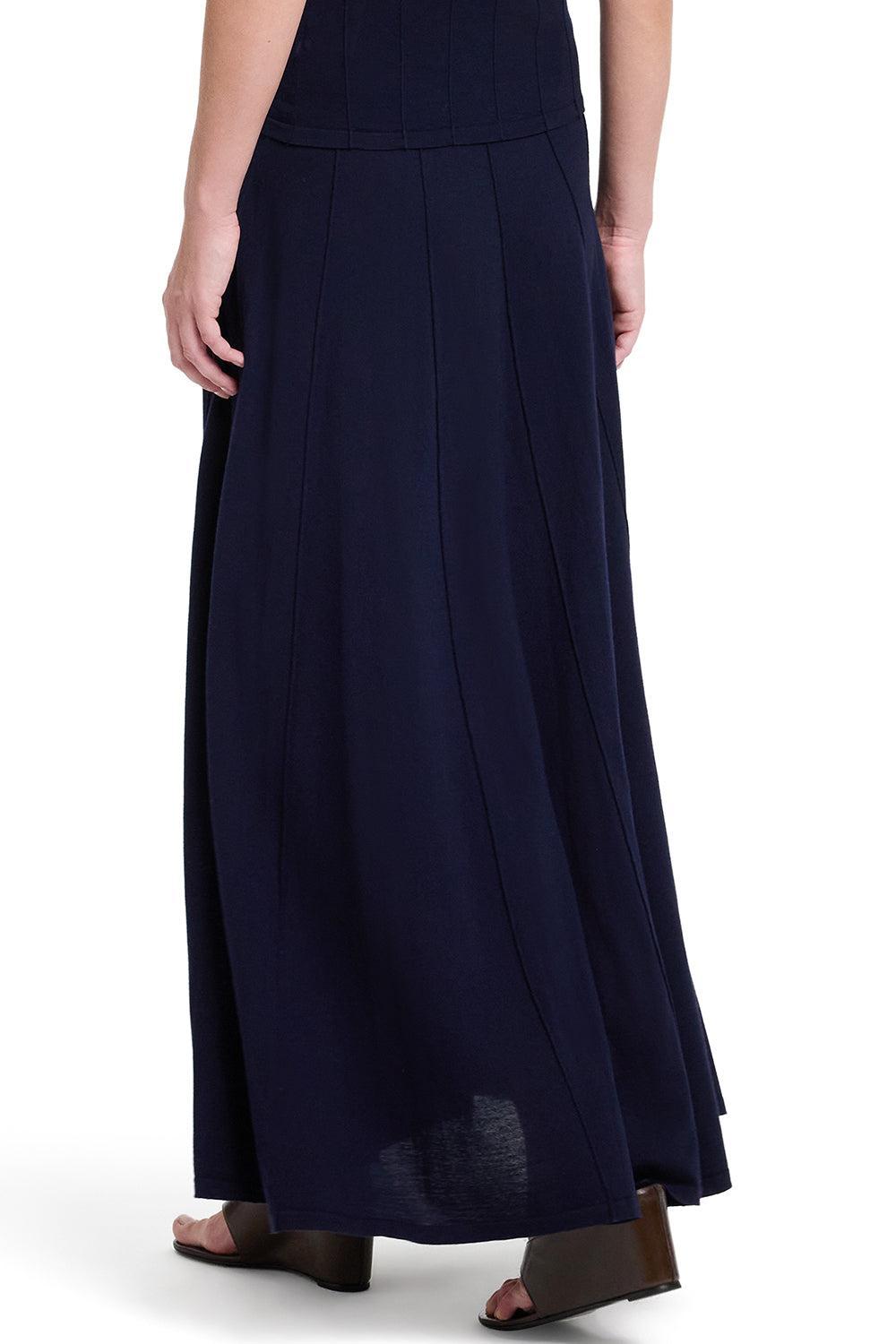 Seamed Maxi Skirt-BLUE-XS-CLOTHINGSKIRTMAXI-TWP