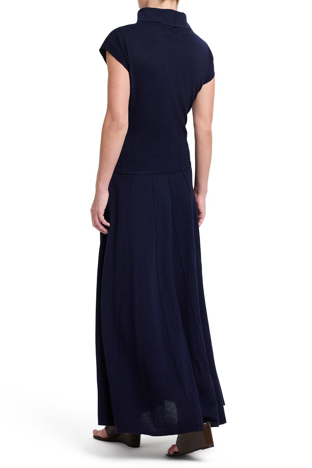Seamed Maxi Skirt-BLUE-XS-CLOTHINGSKIRTMAXI-TWP