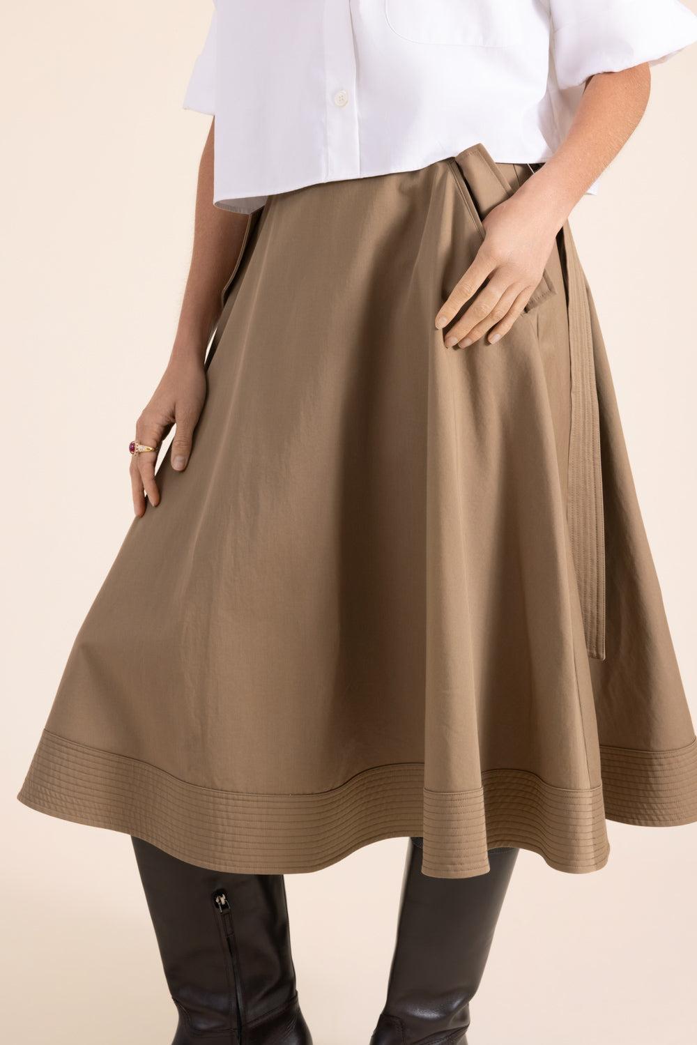 Pure Intentions Skirt-BROWN-2-CLOTHINGSKIRTMIDI-TWP