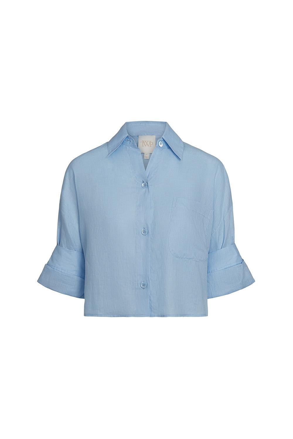 Next Ex Linen Shirt - Baby Blue-BABYBLUE-P-CLOTHINGTOPBLOUSE-TWP