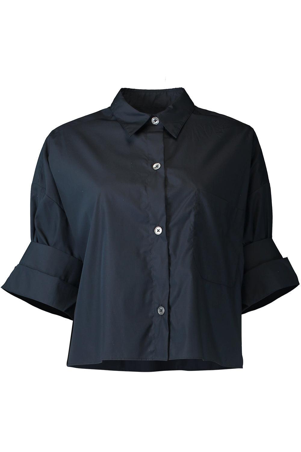  Next Ex Superfine Shirt - Navy-BLUE-P-CLOTHINGTOPBLOUSE-TWP 