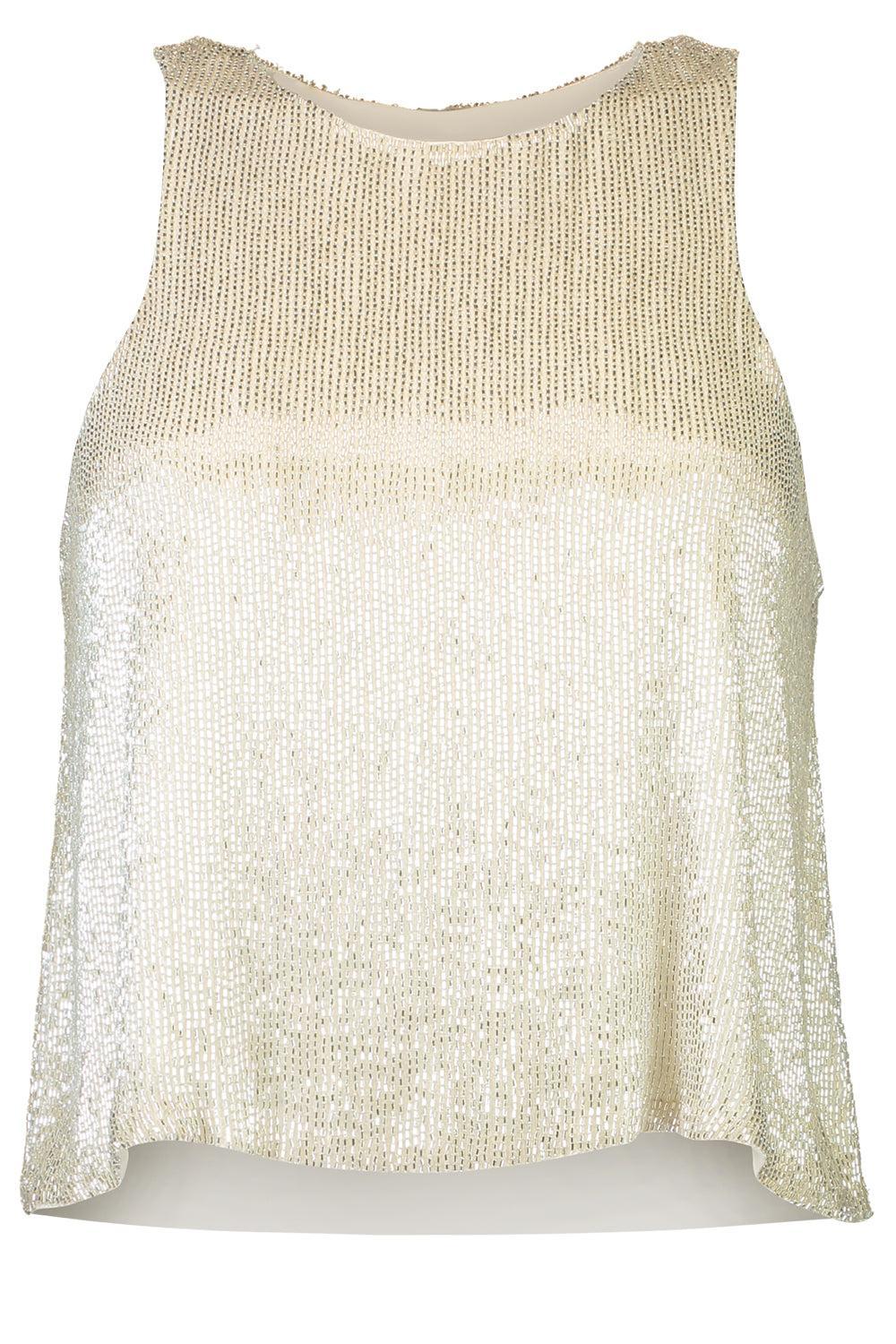 Beaded Tank-SILVER-XS-CLOTHINGTOPBLOUSE-TWP