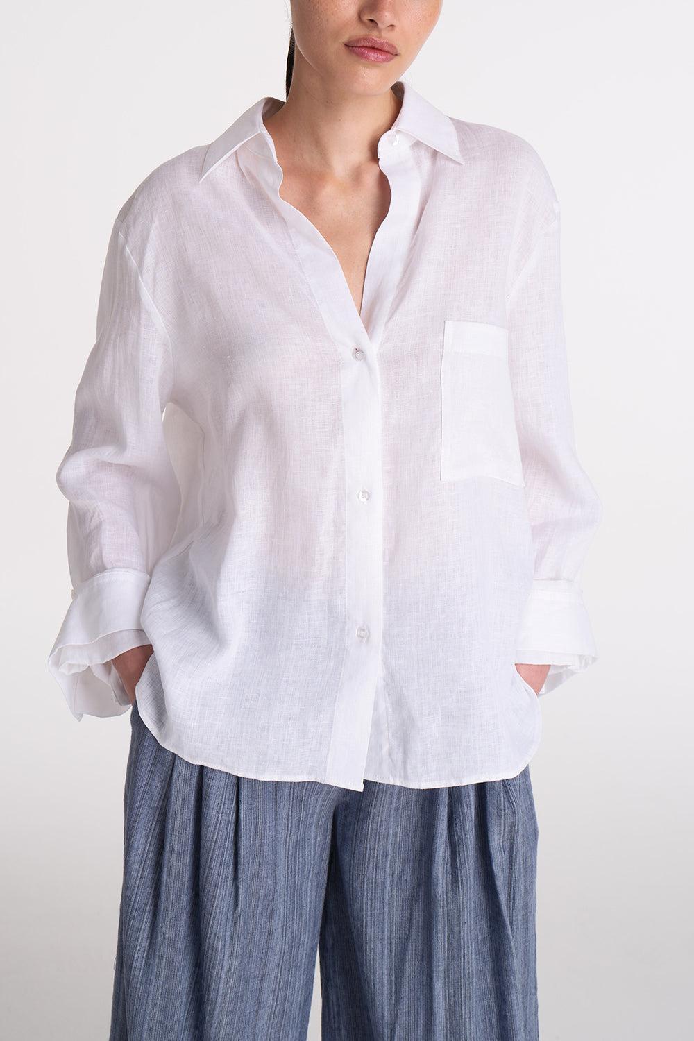 Next Morning Shirt-WHITE-P-CLOTHINGTOPBLOUSE-TWP