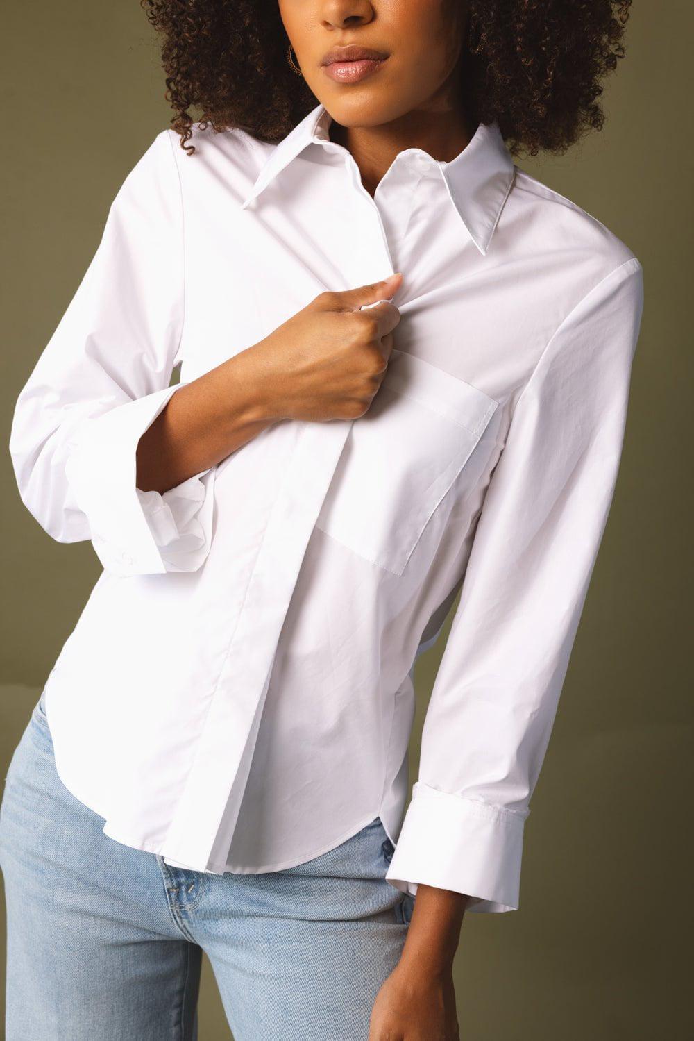 TWP-Boyfriend Shirt - White-