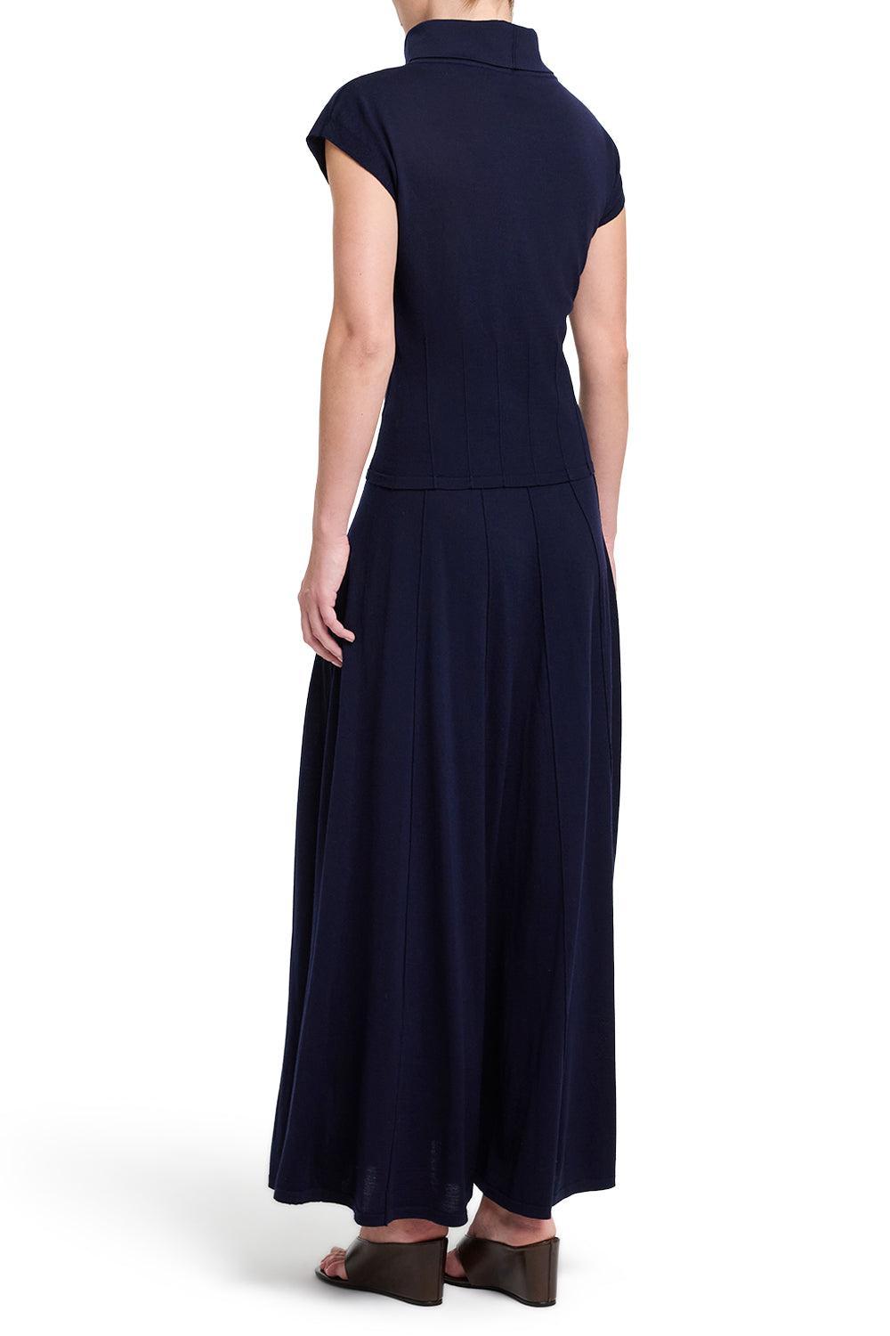 Funnel Neck Sleeveless Top-BLUE-XS-CLOTHINGTOPKNITS-TWP