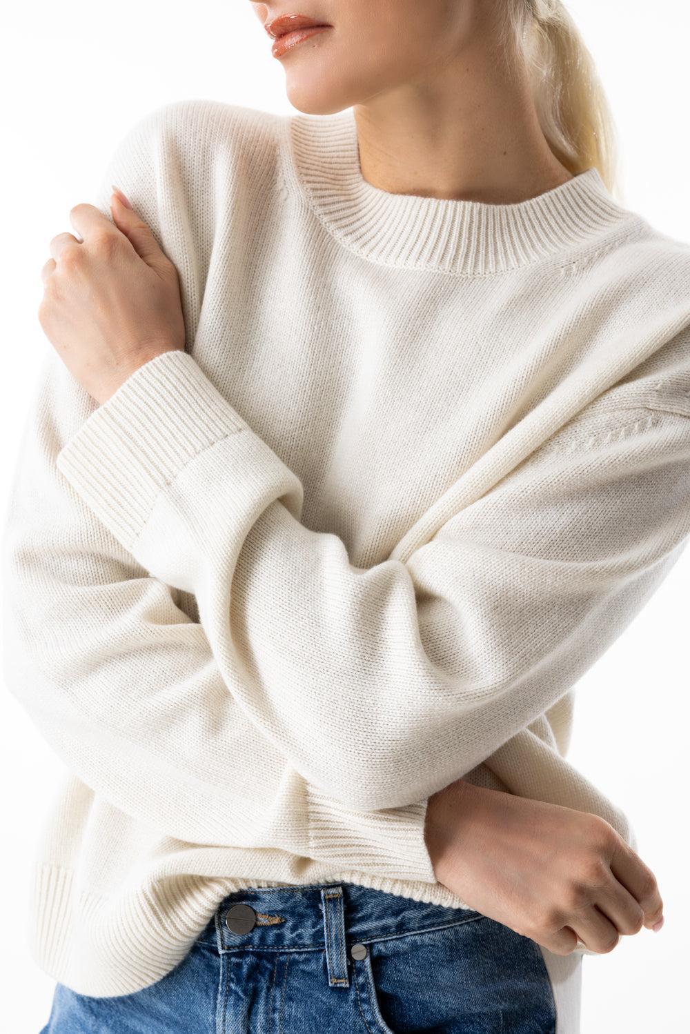 Boy Crewneck - Ivory-IVORY-XS-CLOTHINGTOPKNITS-TWP