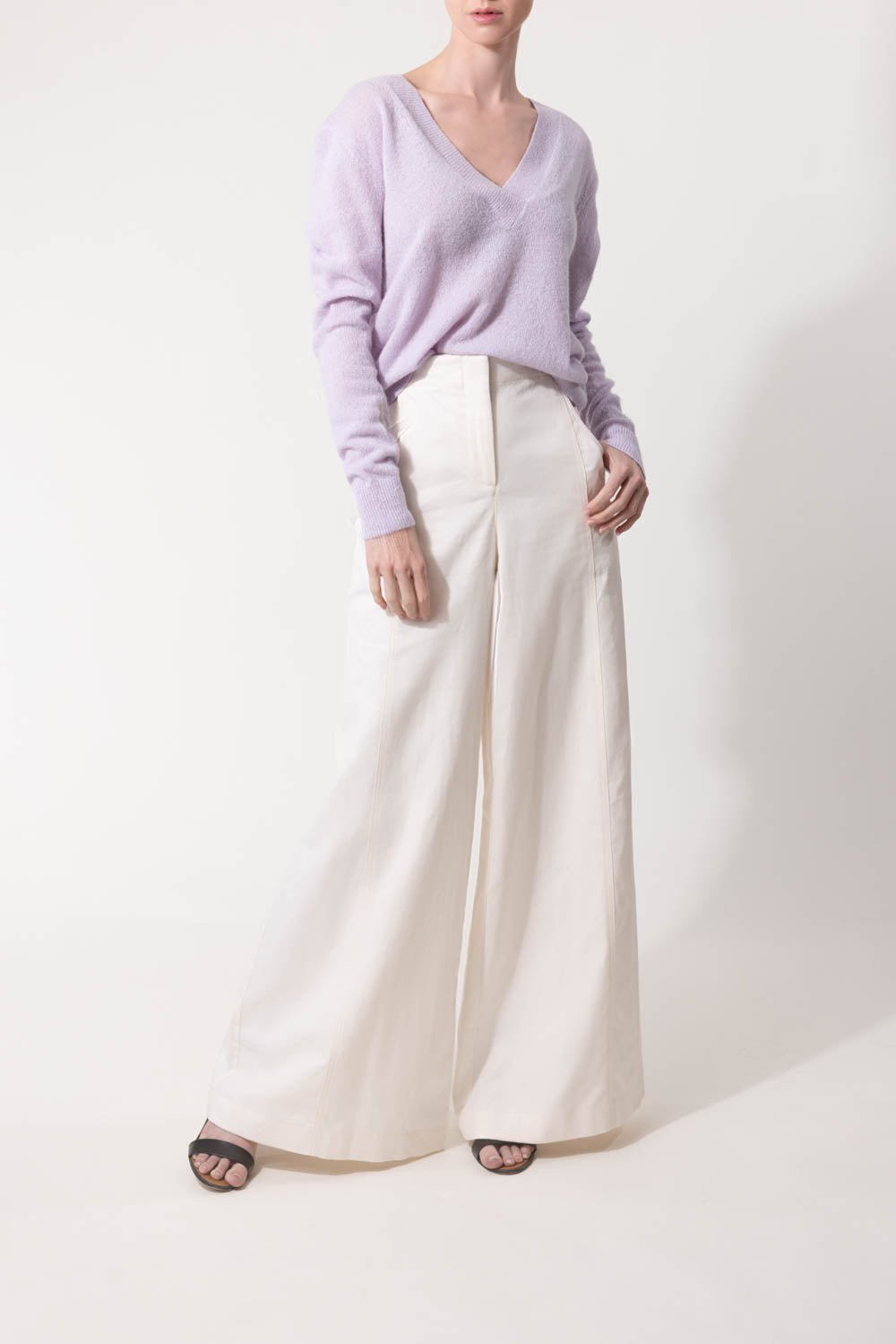 TWP-Perfect Deep V Sweater-