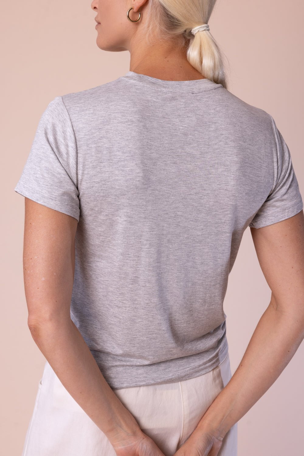 TWP-His Tee - Light Heather Grey-