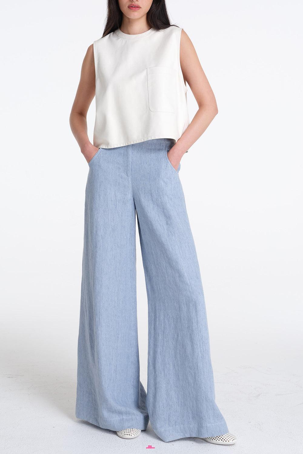 Cropped Muscle Tank-BONE-XS-CLOTHINGTOPTANK-TWP