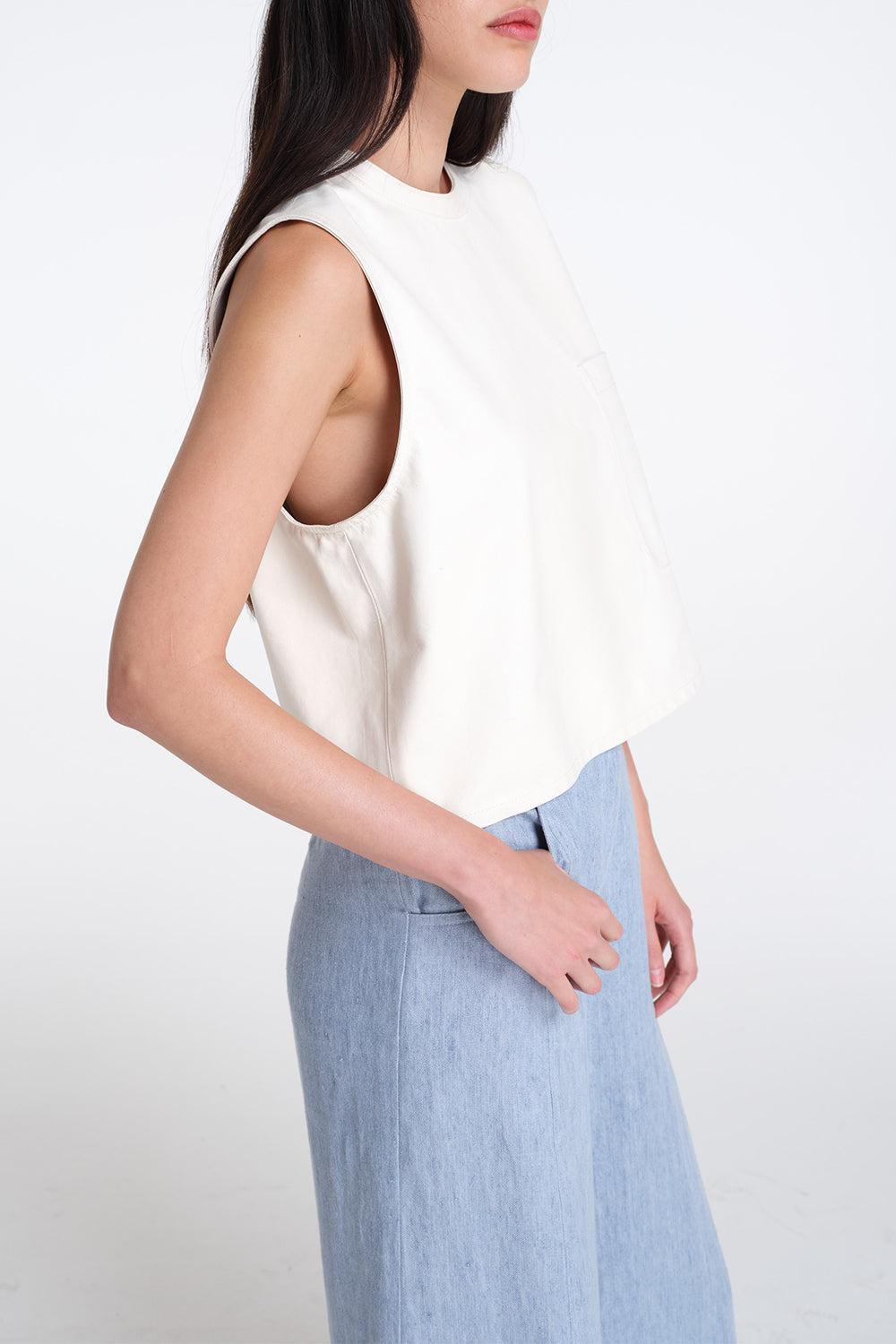 Cropped Muscle Tank-BONE-XS-CLOTHINGTOPTANK-TWP