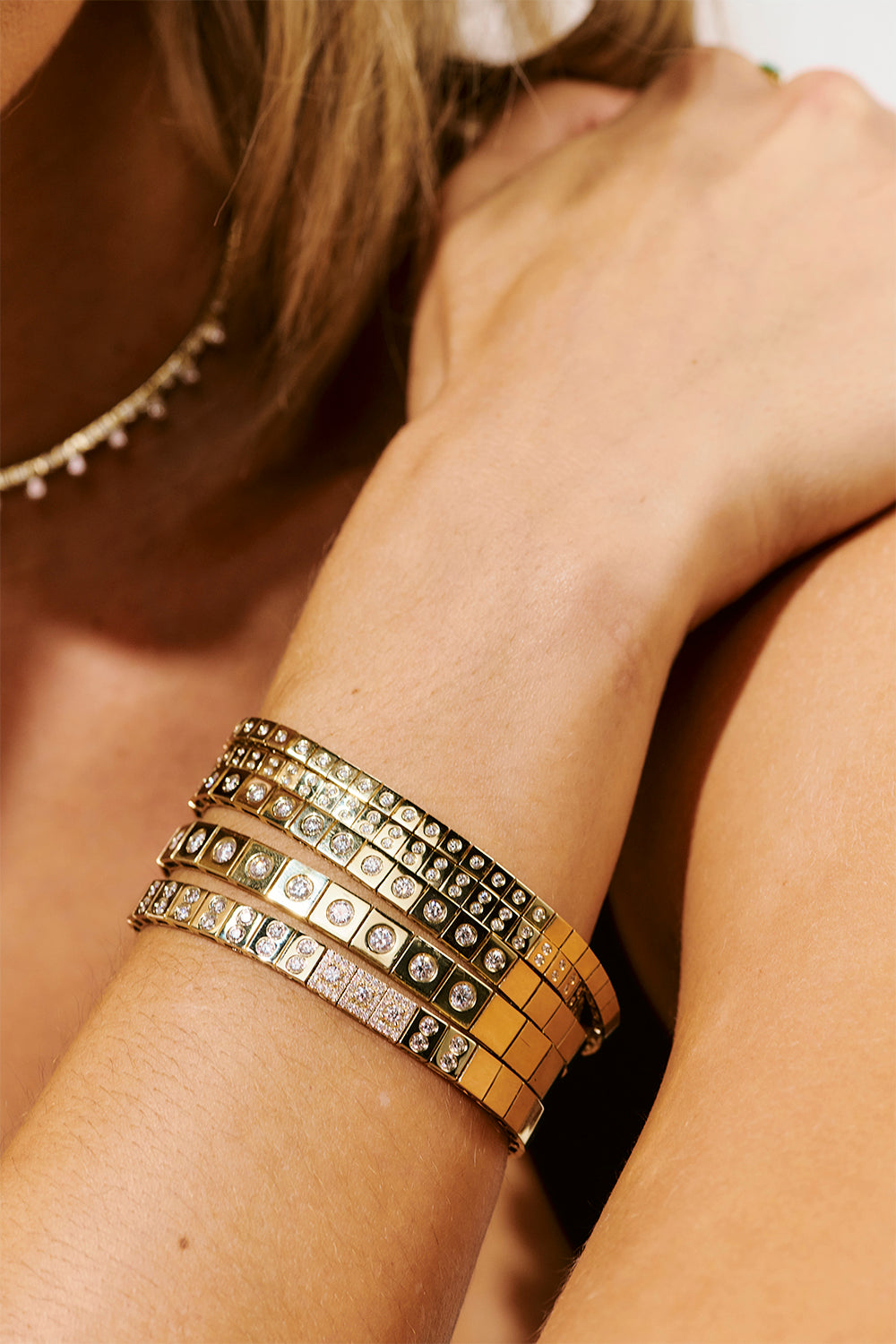  Diamond Leggo Tennis Bracelet-YELLOW GOLD-6.75-JEWELRYFINE JEWELBRACELET O-TYPE JEWELRY 
