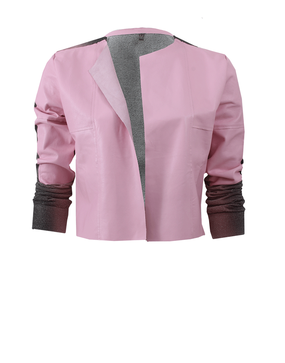 U AVIU-Leather Knit Cardigan-