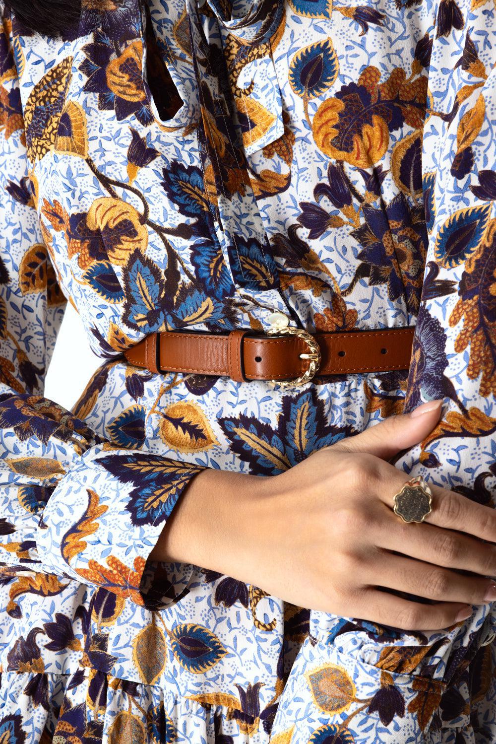 Gia Twist Buckle Belt - Sierra-SIERRA-P/S-ACCESSORIEBELTS-ULLA JOHNSON