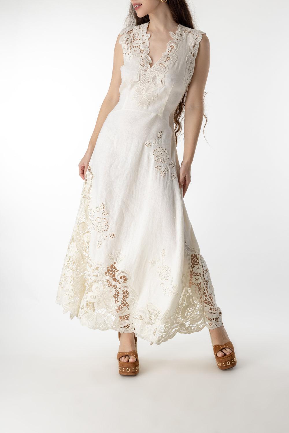 Olivette Dress-PRISTINE-2-CLOTHINGDRESSCASUAL-ULLA JOHNSON