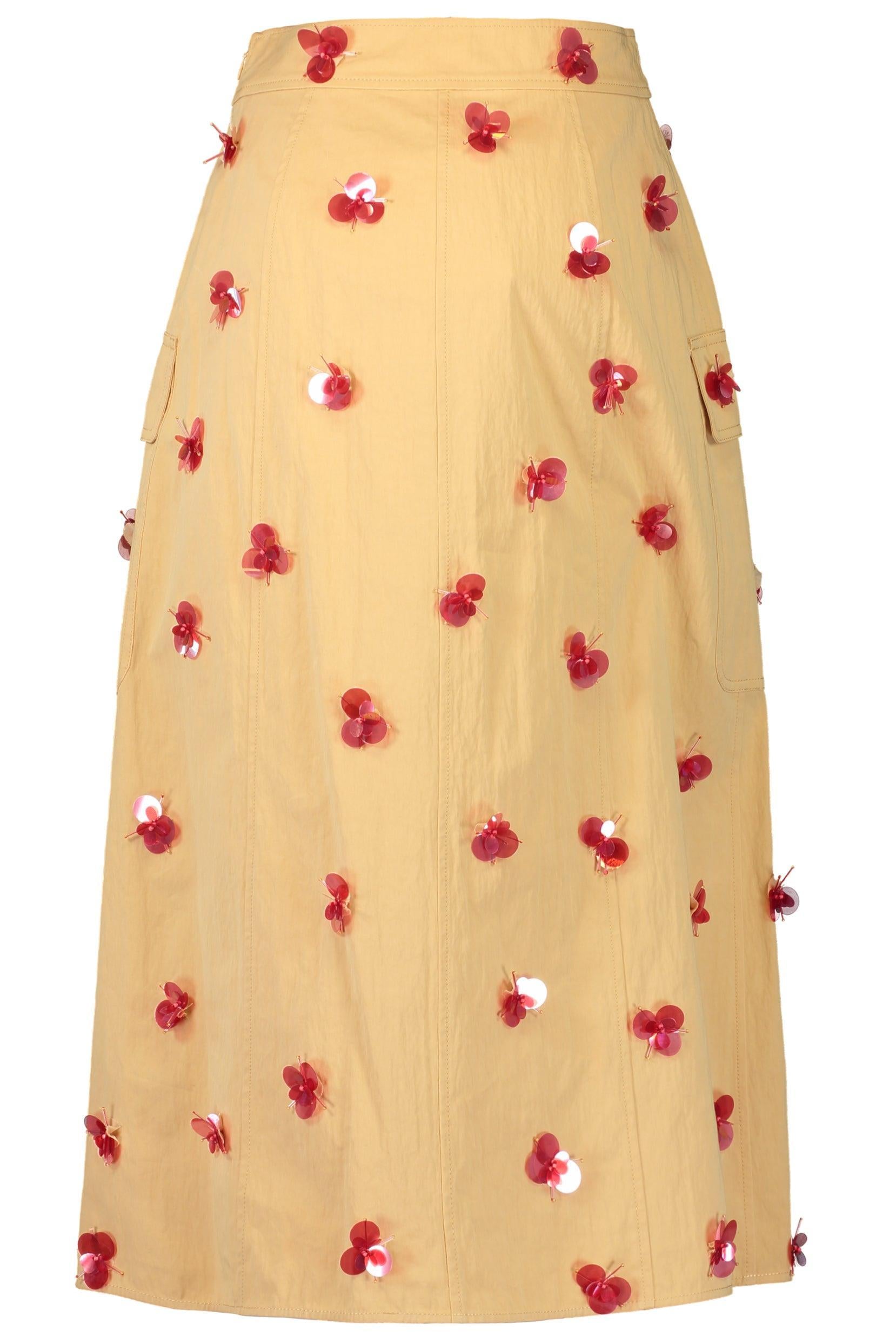 Rhodes Skirt-DSRTKHKI-2-CLOTHINGSKIRTMAXI-ULLA JOHNSON