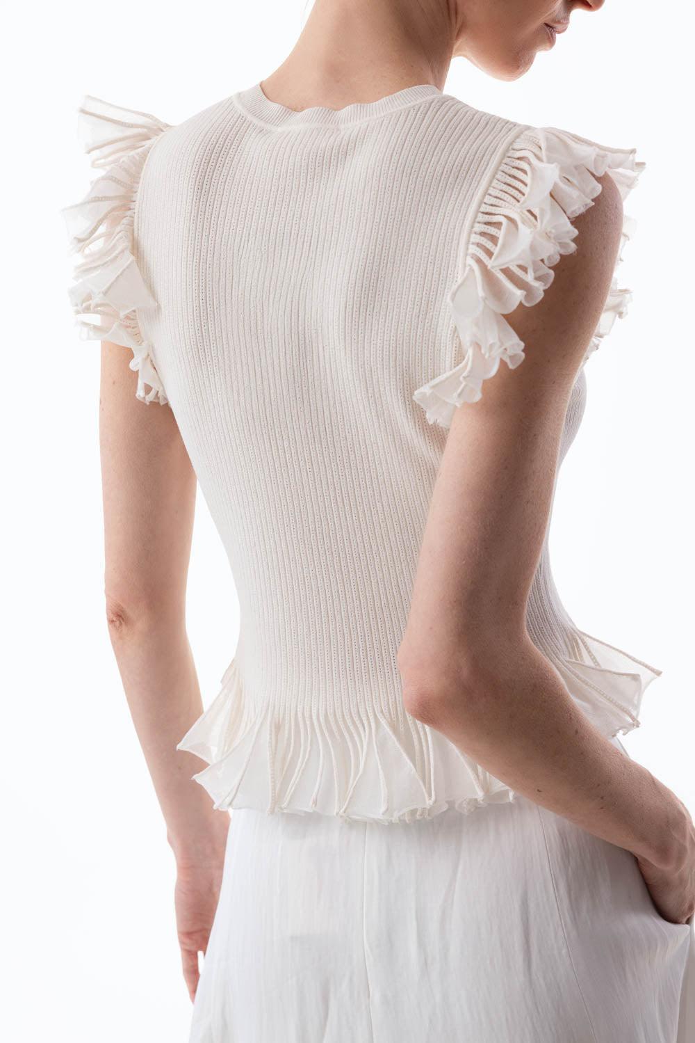 Leila Top - Cowrie-COWRIE-P-CLOTHINGTOPKNITS-ULLA JOHNSON