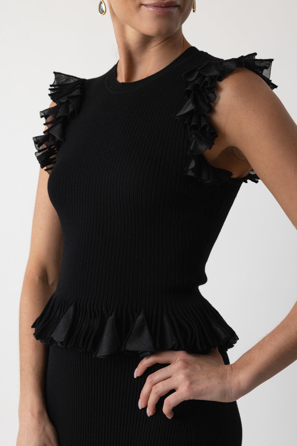 ULLA JOHNSON-Leila Top - Black-
