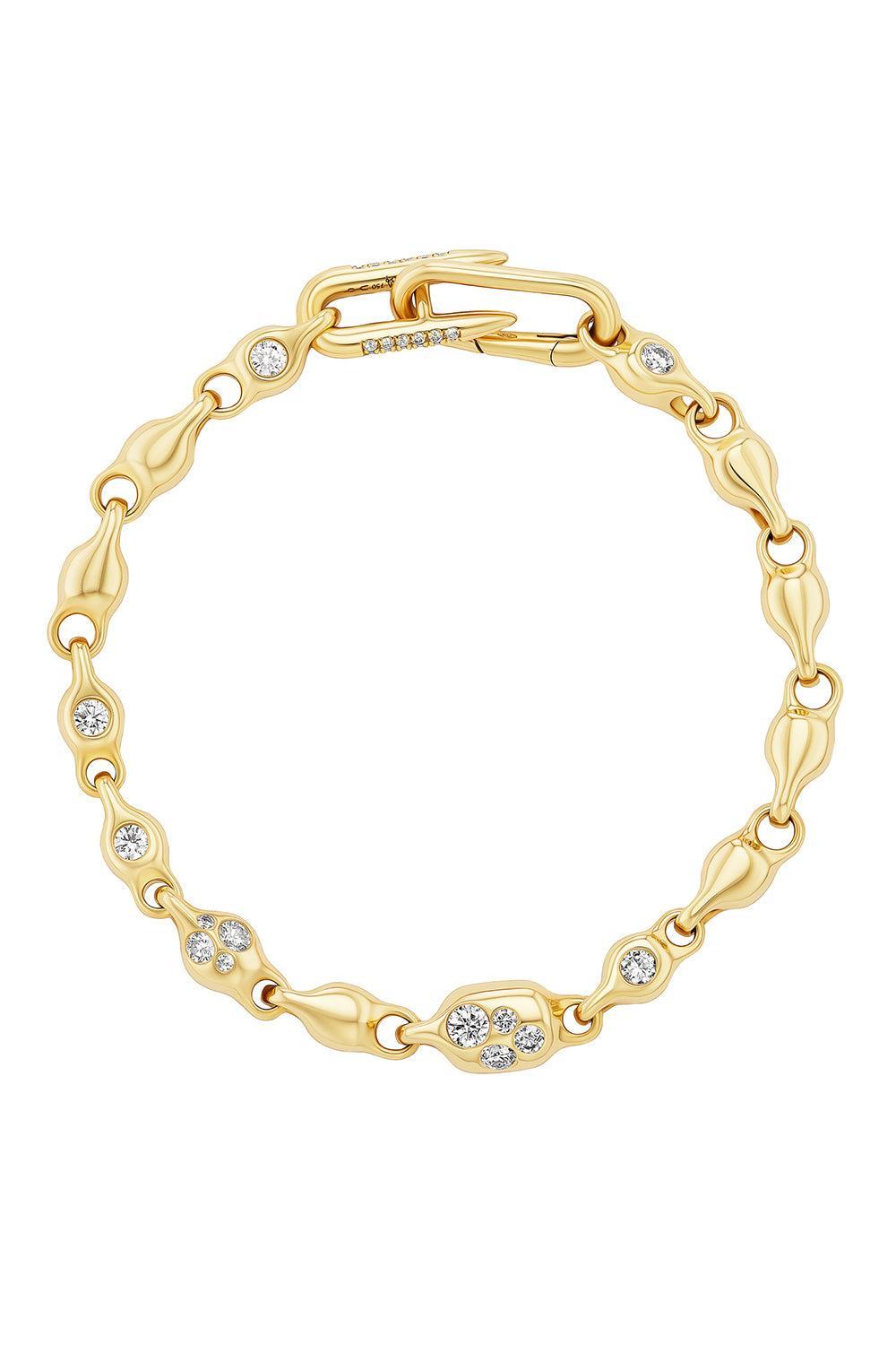 Supernova Diamond Bracelet-YELLOW GOLD-7-JEWELRYFINE JEWELBRACELET O-UNIFORM OBJECT