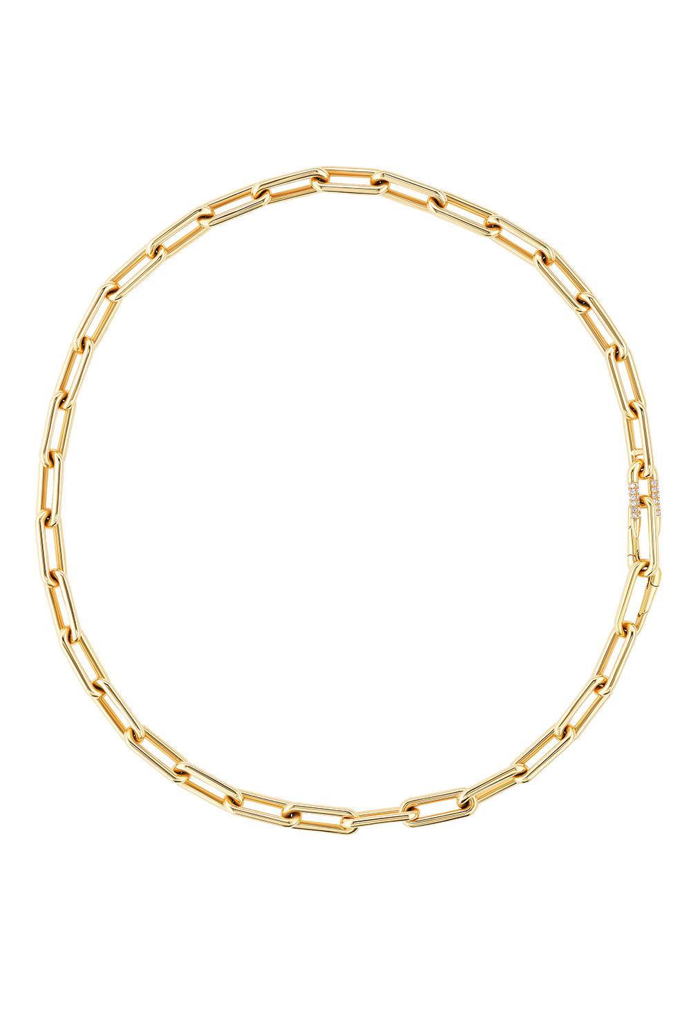 Diamond Heavy Metal Chain-YELLOW GOLD-16-JEWELRYFINE JEWELNECKLACE O-UNIFORM OBJECT