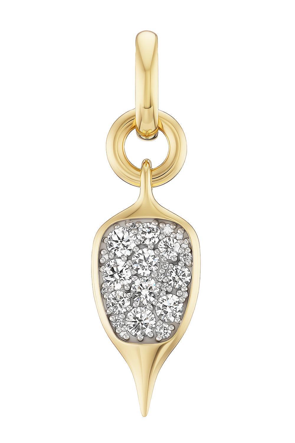 Diamond Thorn Carriage Charm Pendant-YELLOW GOLD-JEWELRYFINE JEWELPENDANT-UNIFORM OBJECT