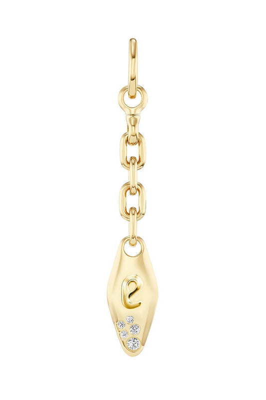 Vessel Letter Charm-YELLOW GOLD-E-JEWELRYFINE JEWELPENDANT-UNIFORM OBJECT