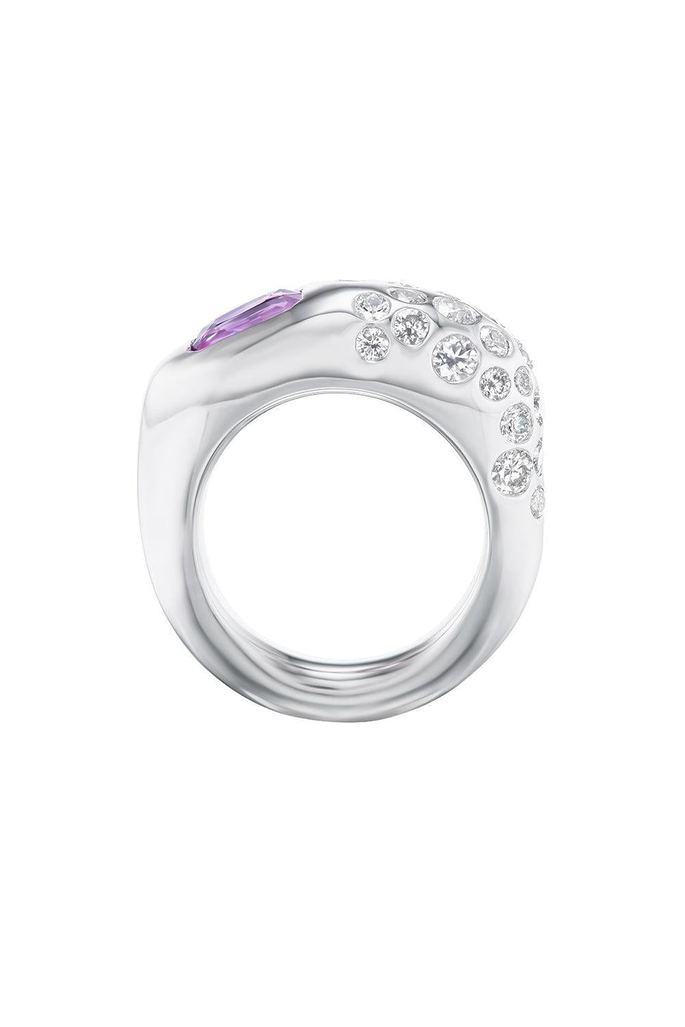 Pink Sapphire Dowry Ring-PLATINUM-7-JEWELRYFINE JEWELRING-UNIFORM OBJECT