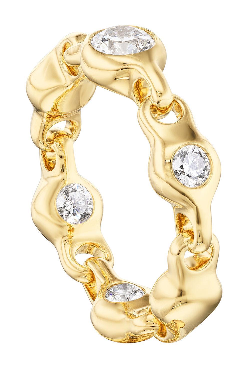 Diamond Supernova Stacking Ring-YELLOW GOLD-7-JEWELRYFINE JEWELRING-UNIFORM OBJECT