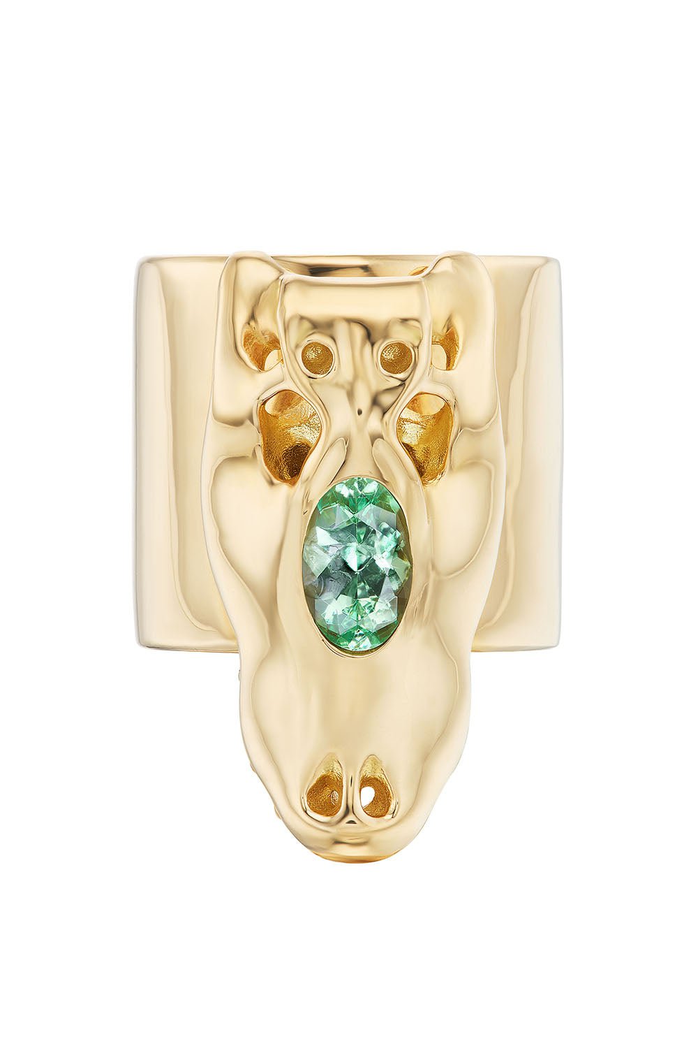UNIFORM OBJECT-Tsavorite Gator Ring-YELLOW GOLD