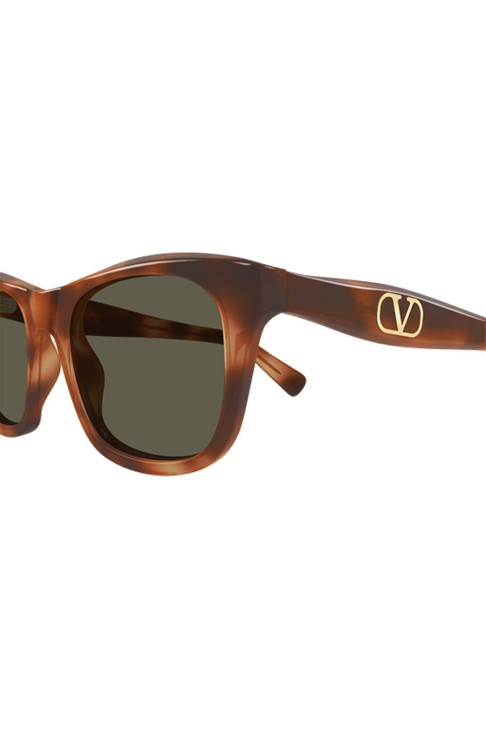 Square Suglasses-BROWN-ACCESSORIESUNGLASSES-VALENTINO ACCESSORIES