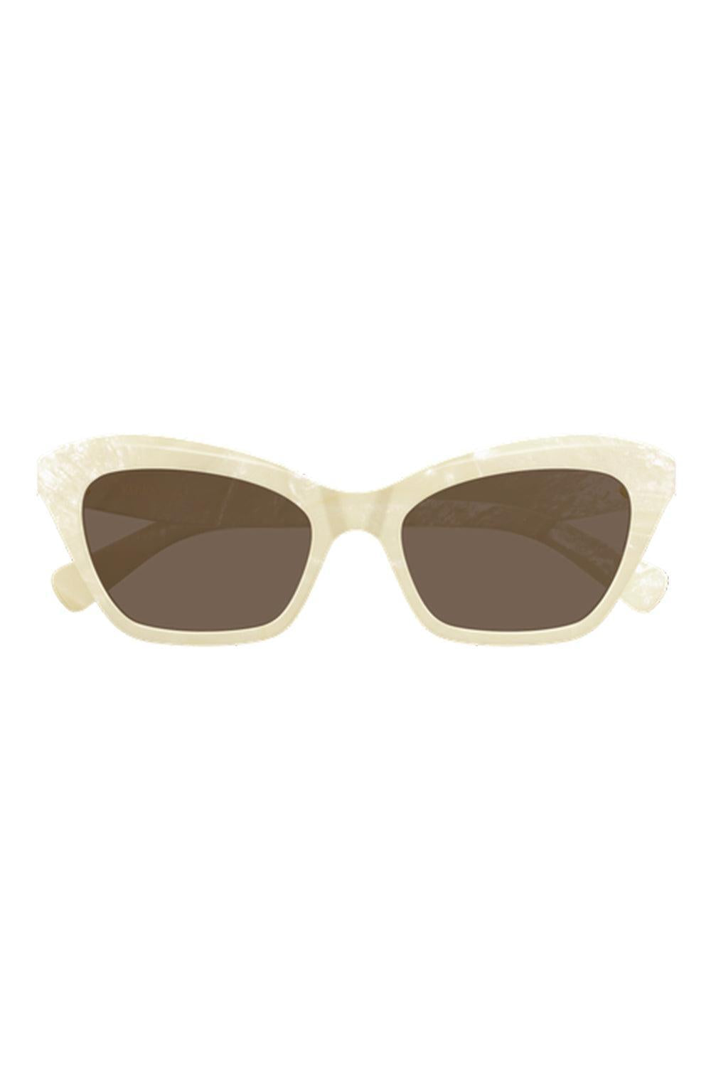 Cat Eye Sunglasses-CREAM-ACCESSORIESUNGLASSES-VALENTINO ACCESSORIES