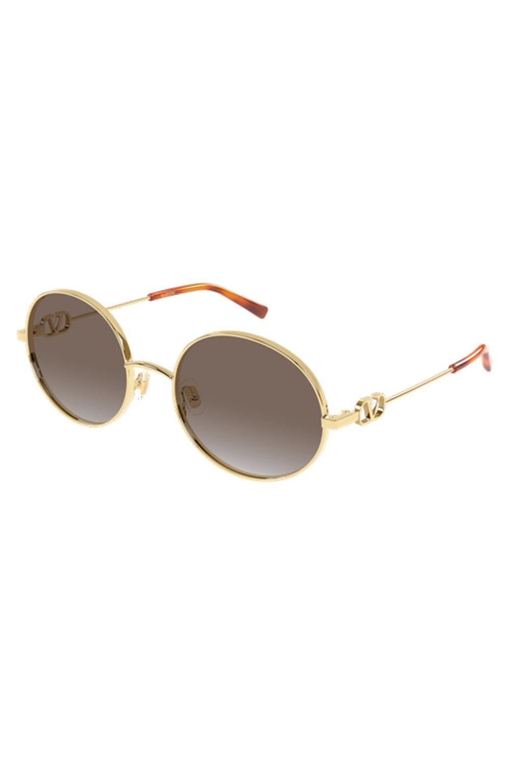Round Sunglasses-GOLD-ACCESSORIESUNGLASSES-VALENTINO ACCESSORIES