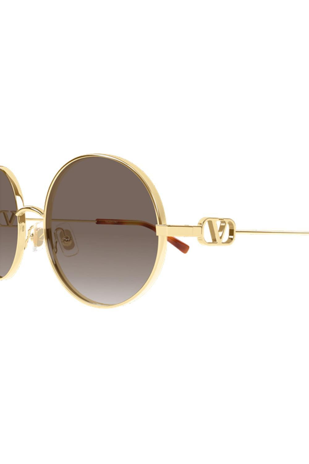 Round Sunglasses-GOLD-ACCESSORIESUNGLASSES-VALENTINO ACCESSORIES