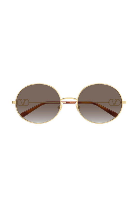 Round Sunglasses-GOLD-ACCESSORIESUNGLASSES-VALENTINO ACCESSORIES