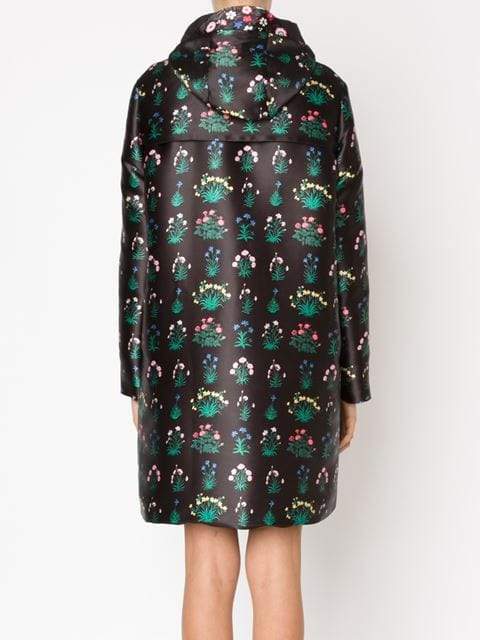 VALENTINO-Primavera Scuba Coat-BLACK
