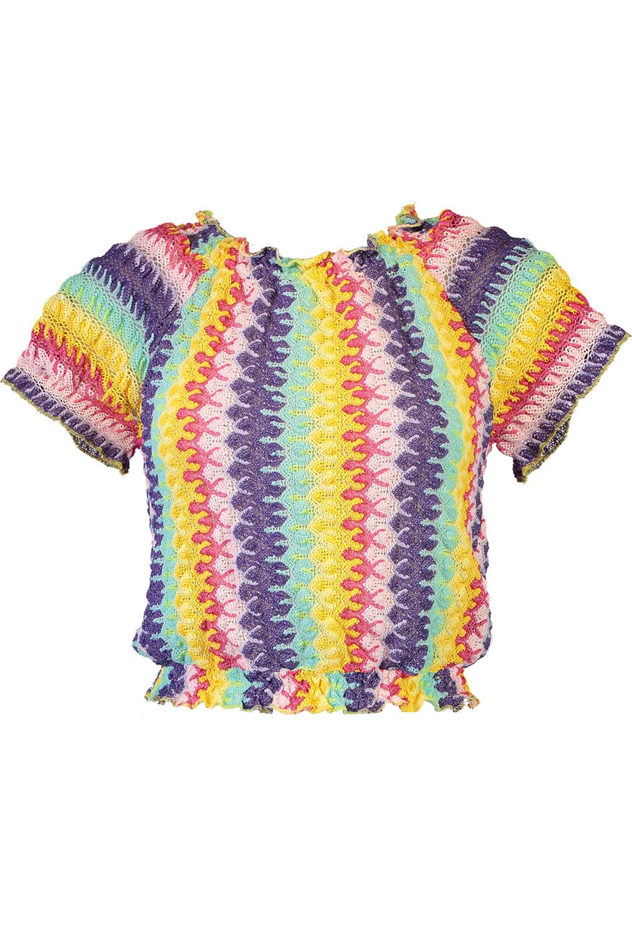 VALERIE KHALFON-Opio Off Shoulder Crochet Top-